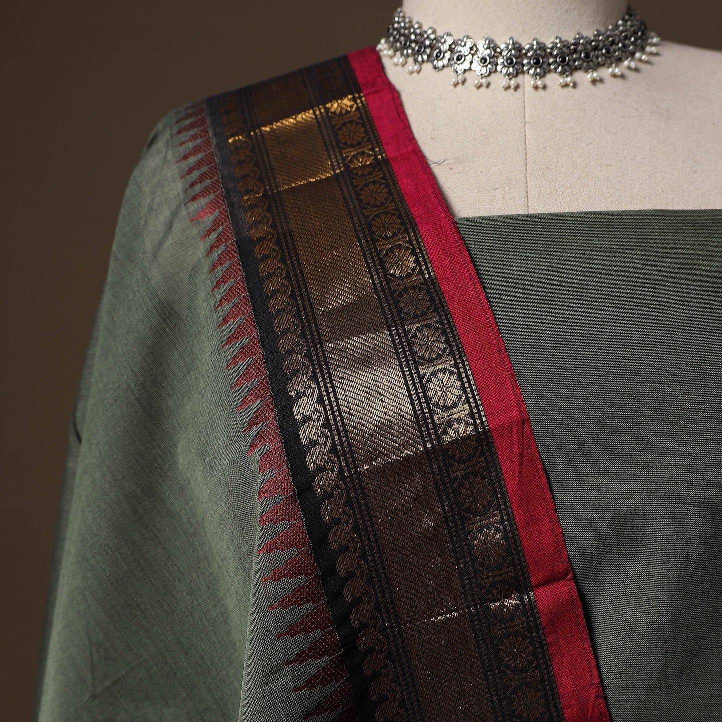 Kandangi chettinad cotton 2pc unstitched dress material 39