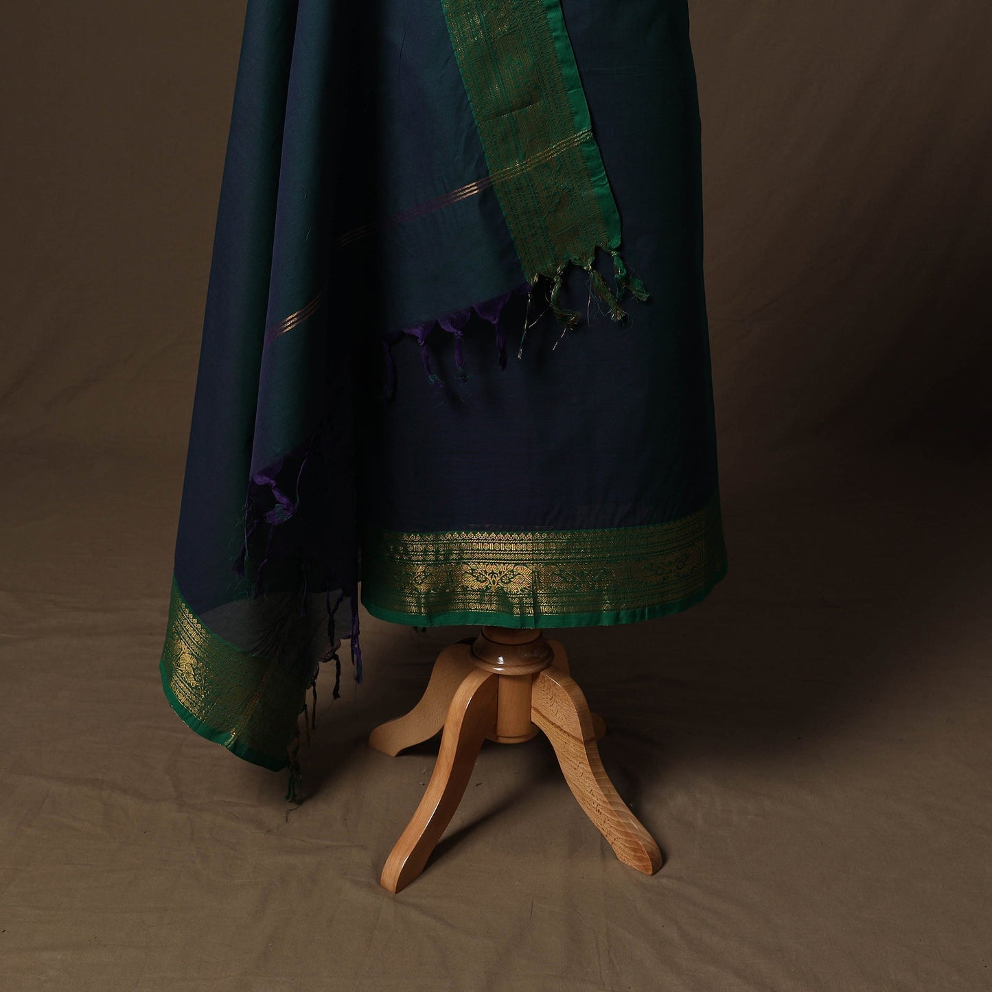 Kandangi chettinad cotton 2pc unstitched dress material 44
