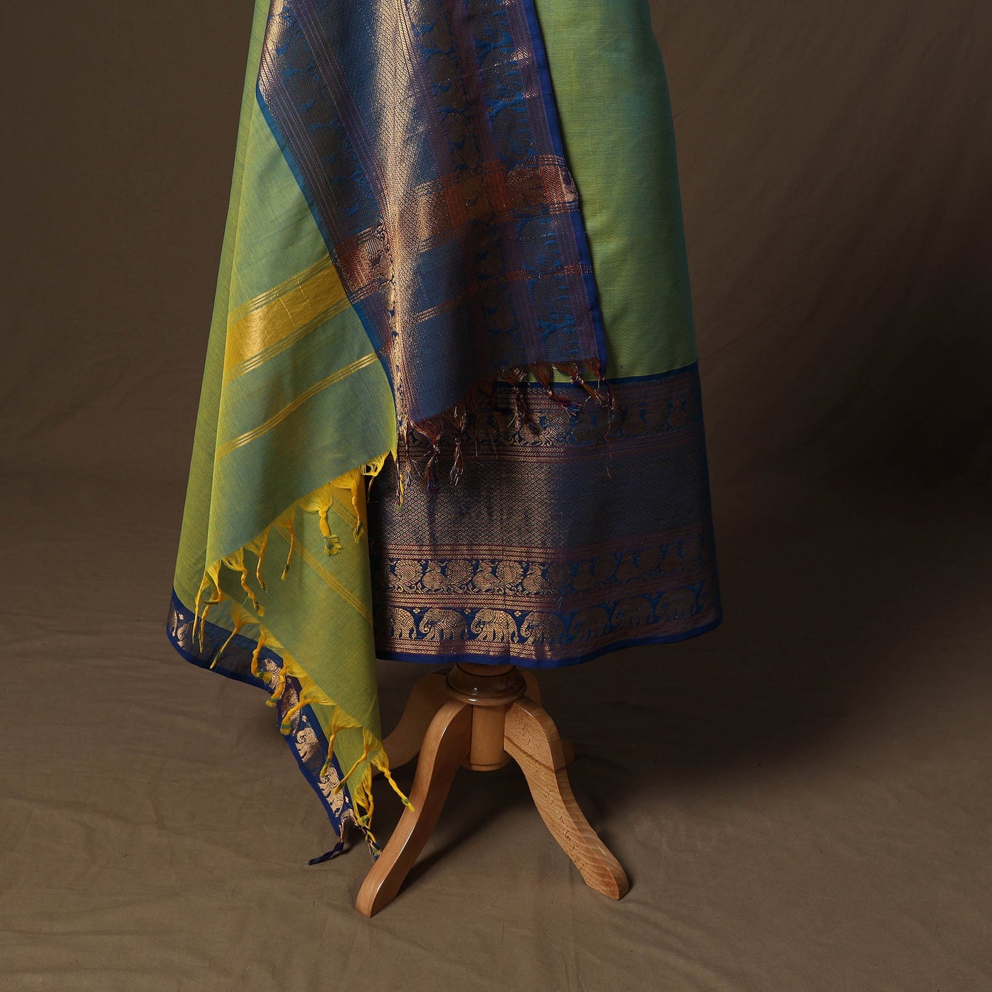 Kandangi chettinad cotton 2pc unstitched dress material 45