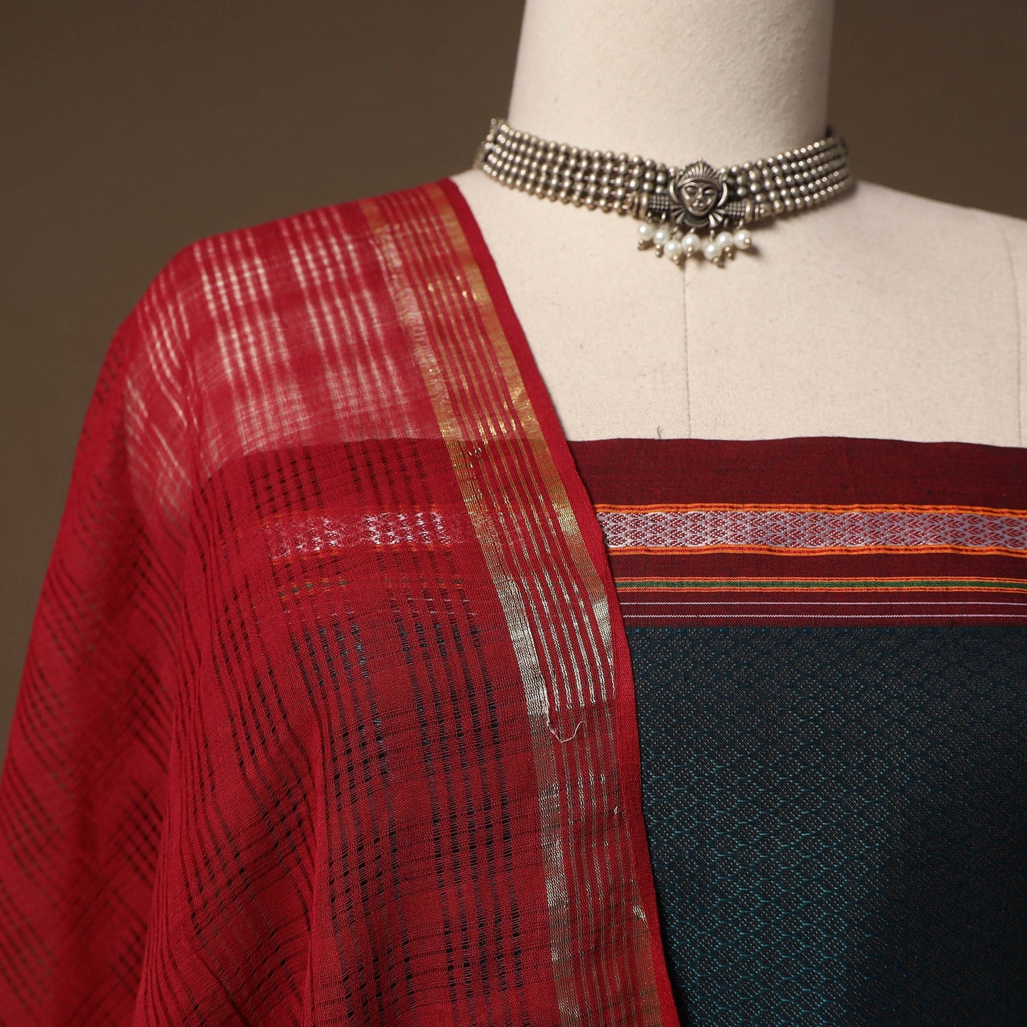 Karnataka khun mercerised cotton 3pc unstitched dress