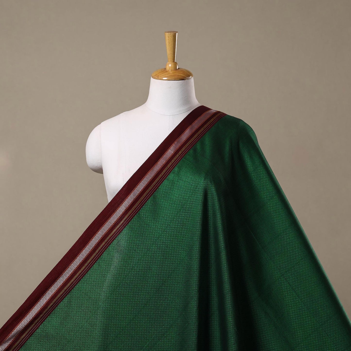 Karnataka weave cotton khun fabric 08 - handcrafted