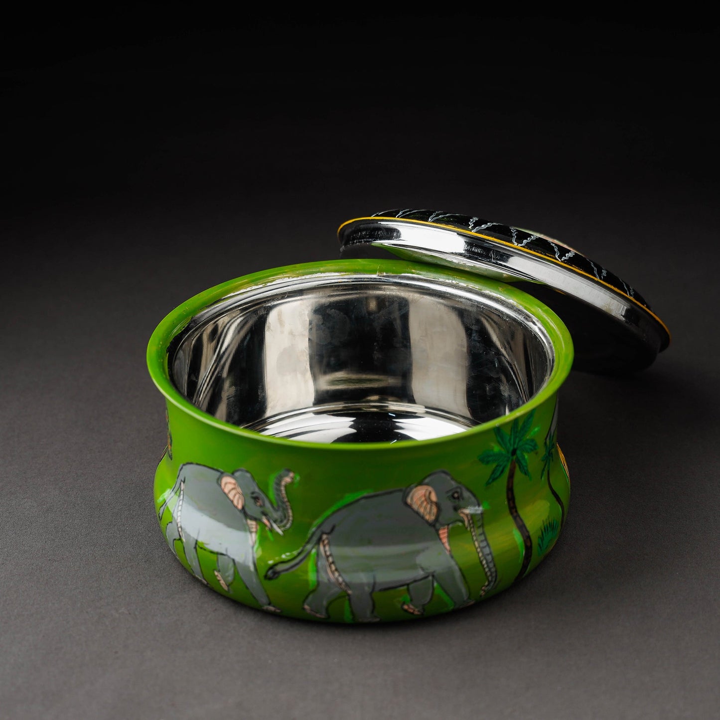 Kavad Handpainted Stainless Steel Casserole