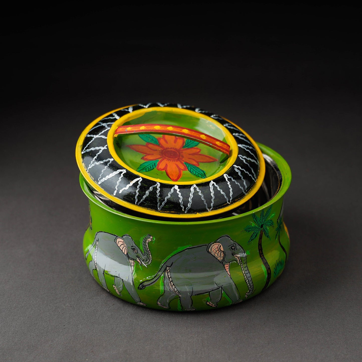 Kavad Handpainted Stainless Steel Casserole