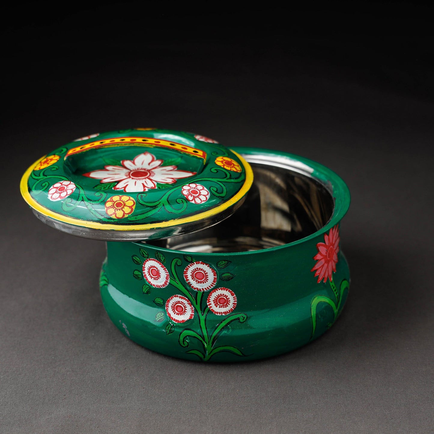 Kavad Handpainted Stainless Steel Casserole