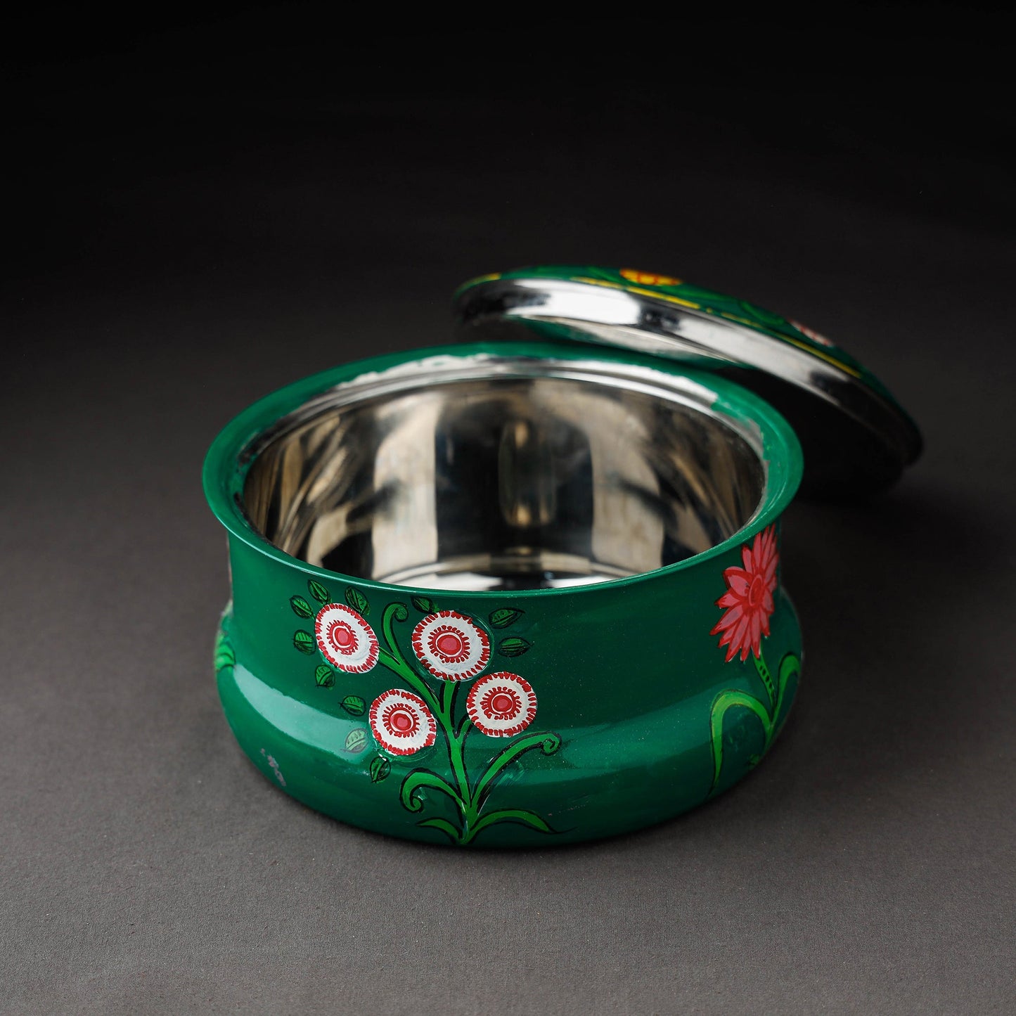 Kavad Handpainted Stainless Steel Casserole