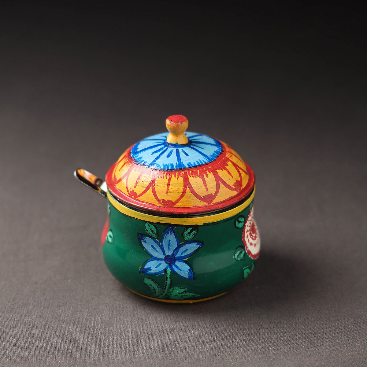 Kavad Handpainted Stainless Steel Ghee Pot