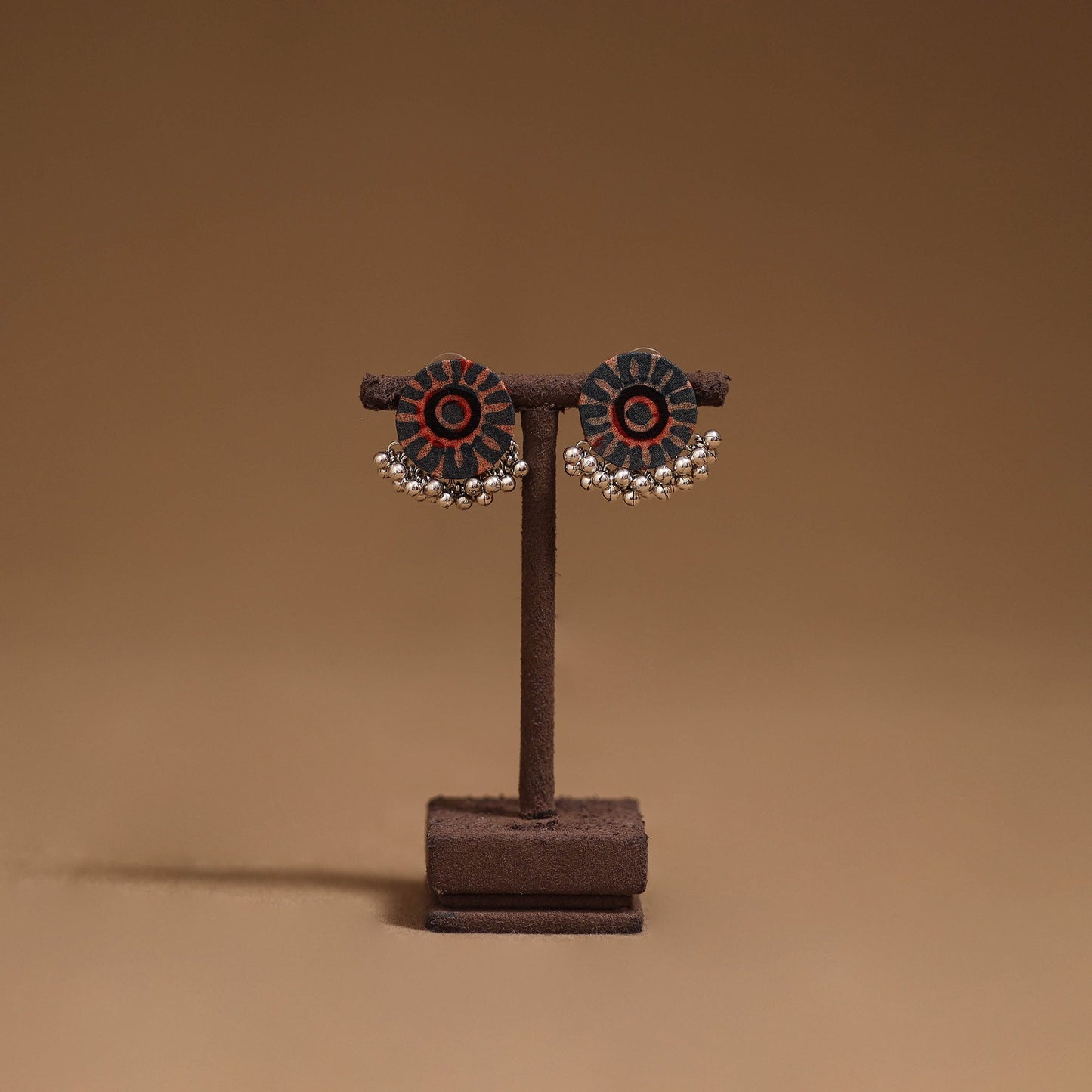 Kiara ghungroo work fabart handmade earrings - handcrafted