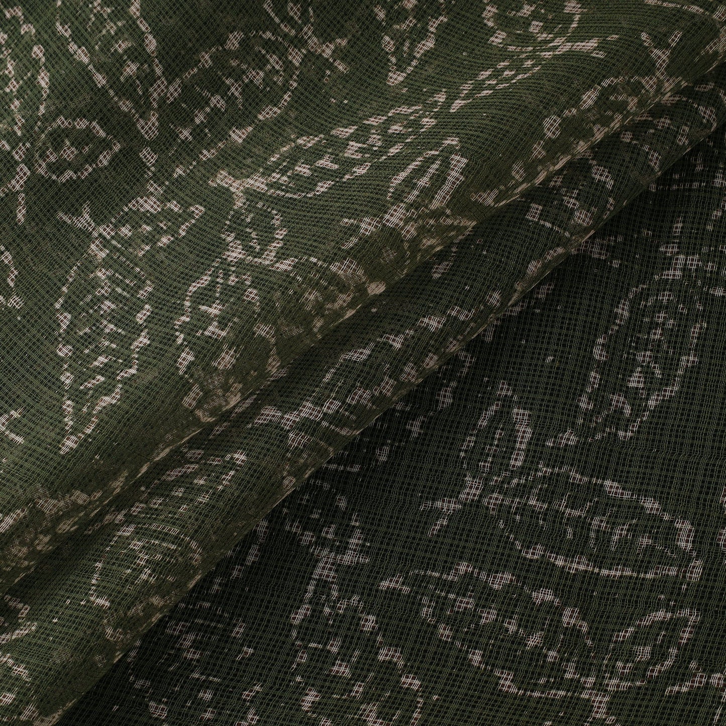 Kota doria cotton hand block batik print fabric 03