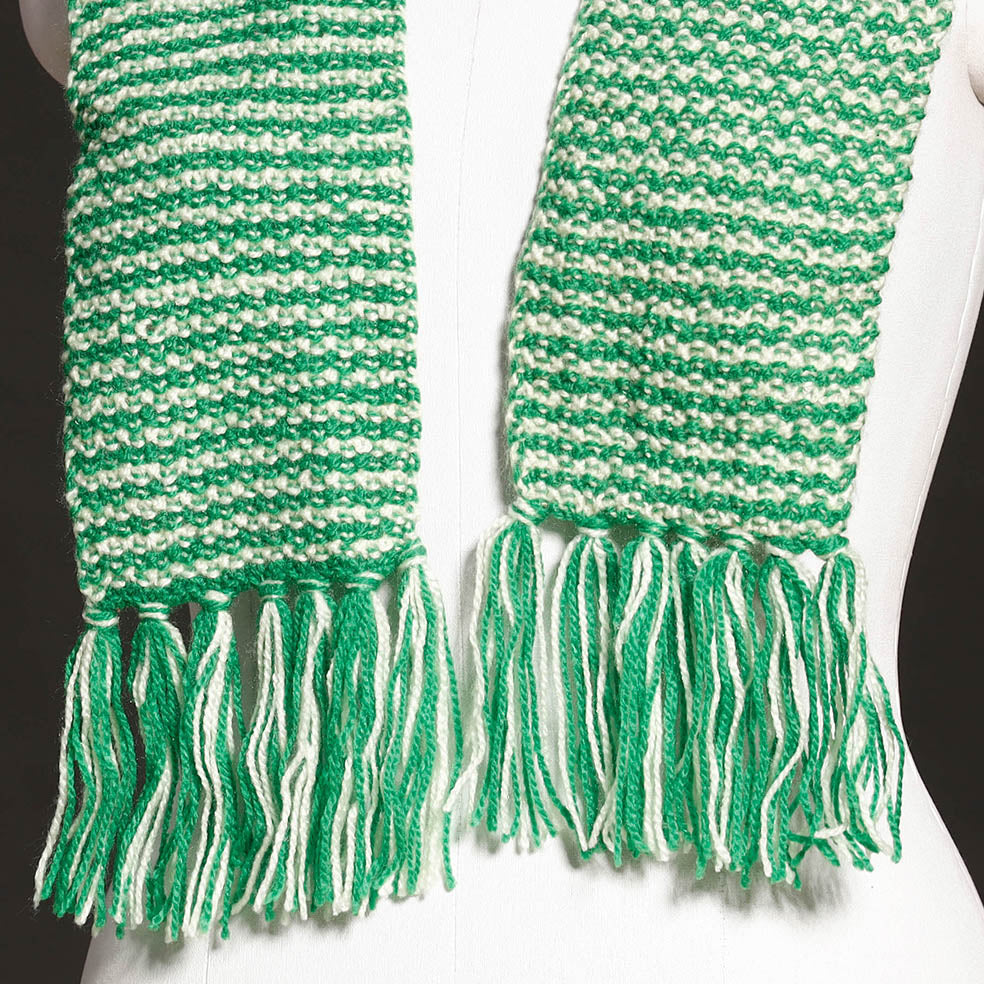 Kumaun Hand Knitted Woolen Muffler (66 in)