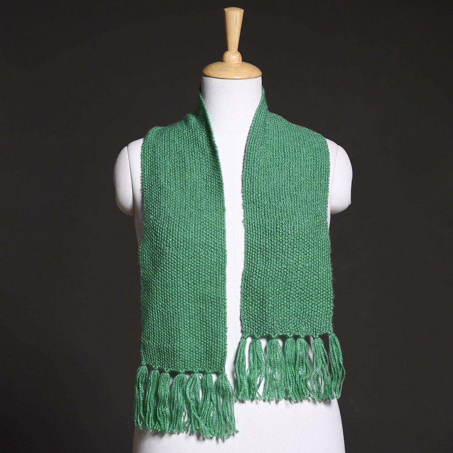 Kumaun Hand Knitted Woolen Muffler (66 in)