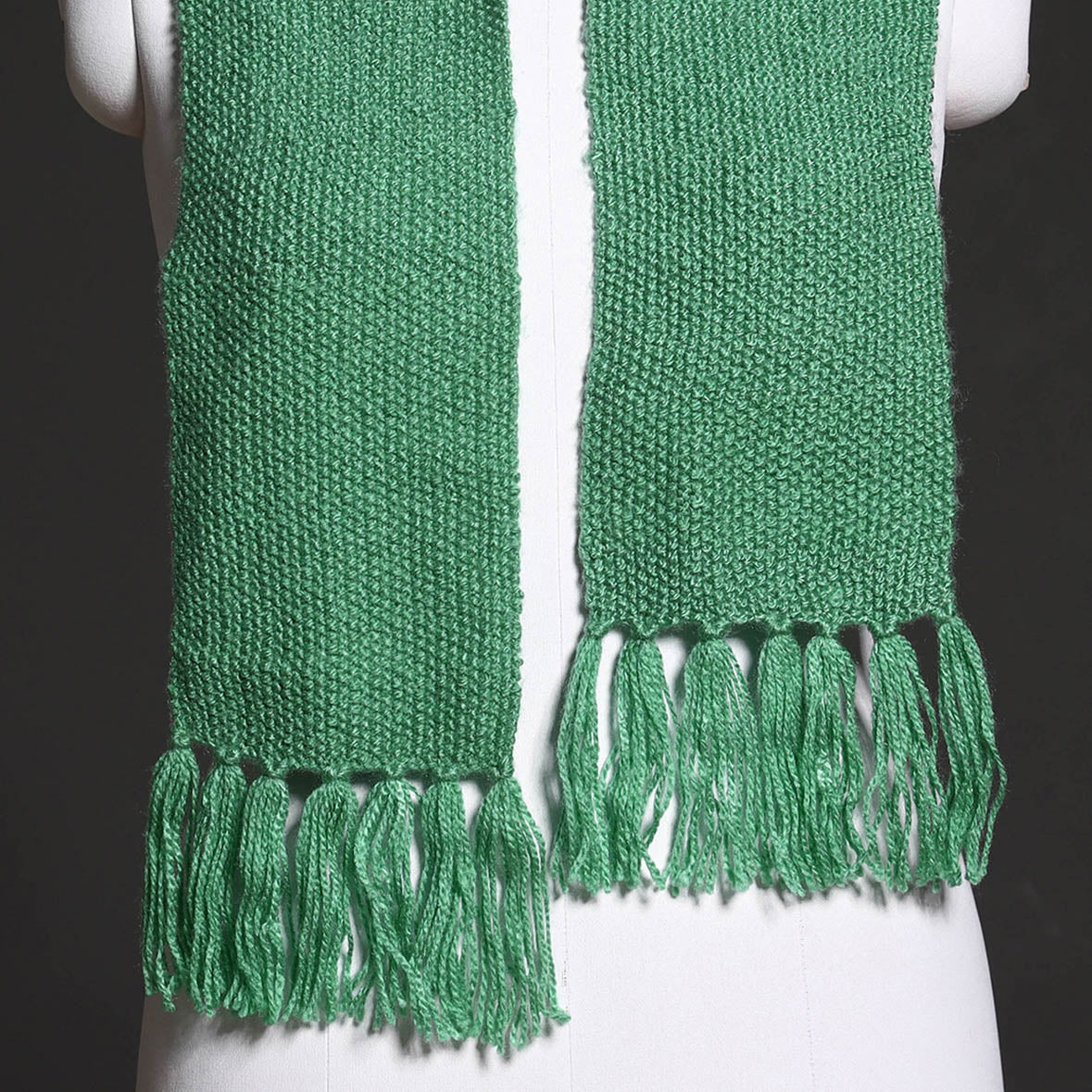 Kumaun Hand Knitted Woolen Muffler (66 in)