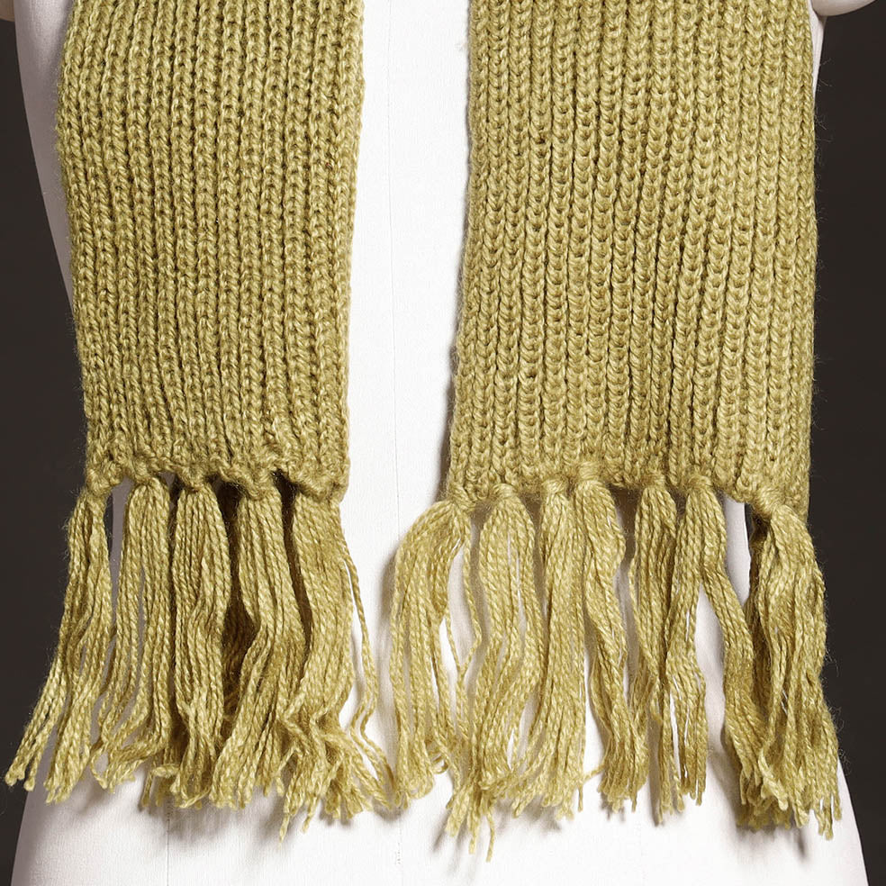 Kumaun Hand Knitted Woolen Muffler (90 in)