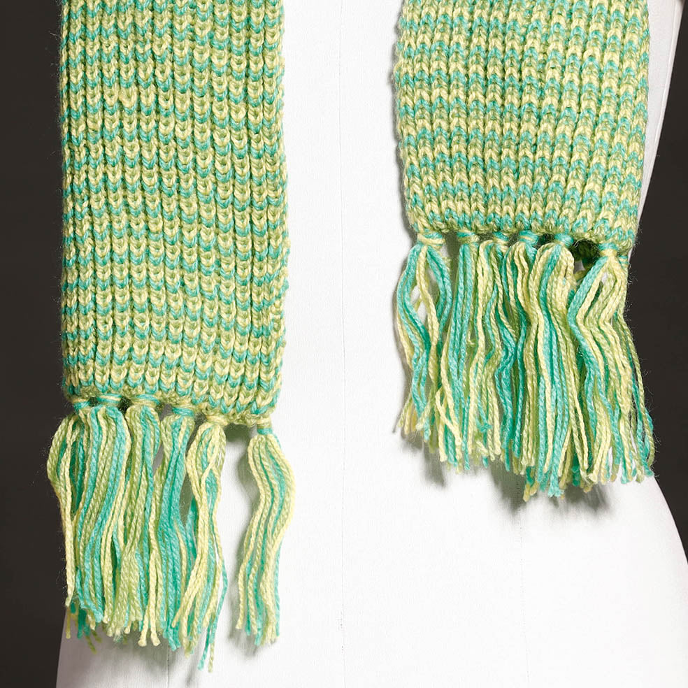 Kumaun Hand Knitted Woolen Muffler (90 in)