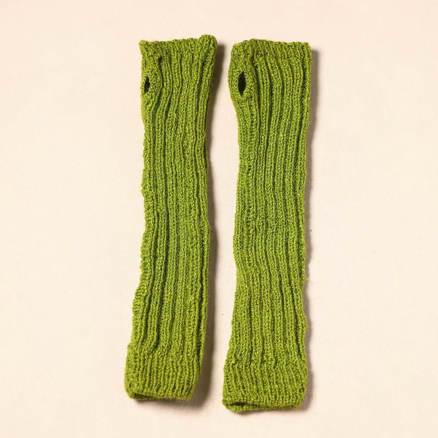 Green Kumaun Hand Knitted Woollen Hand Warmer