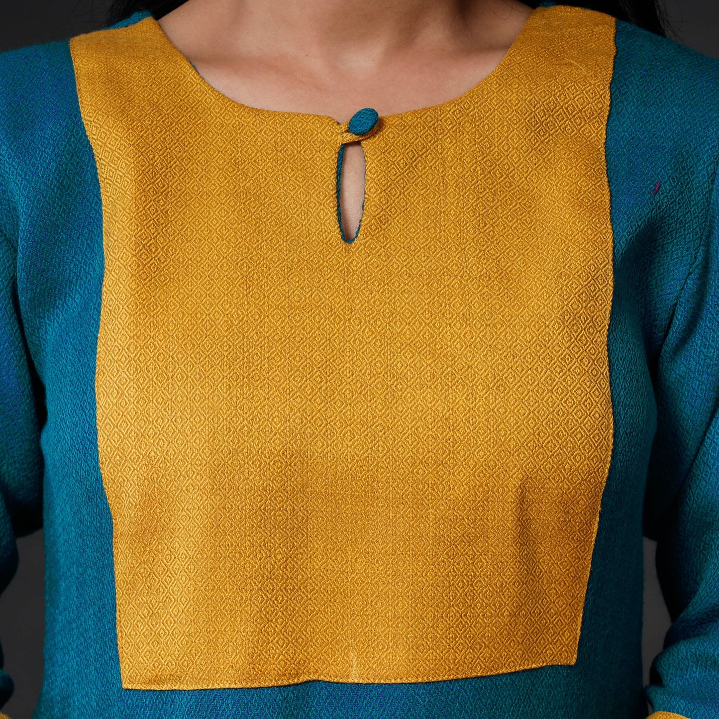 Buy Kumaun Handwoven Merino Woolen Long Kurti Online at iTokri,com