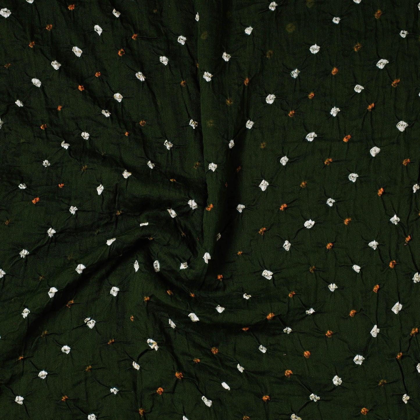 Kutch Bandhani Tie-Dye Mul Cotton Precut Fabric