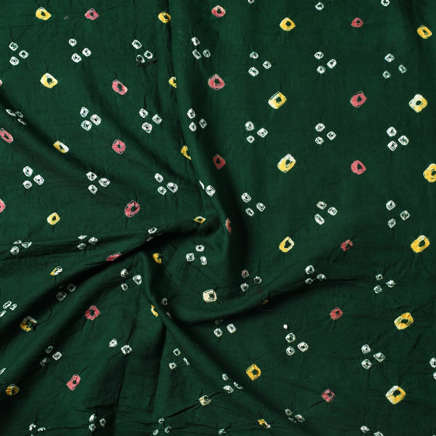 Kutch Bandhani Tie-Dye Mul Cotton Precut Fabric 16