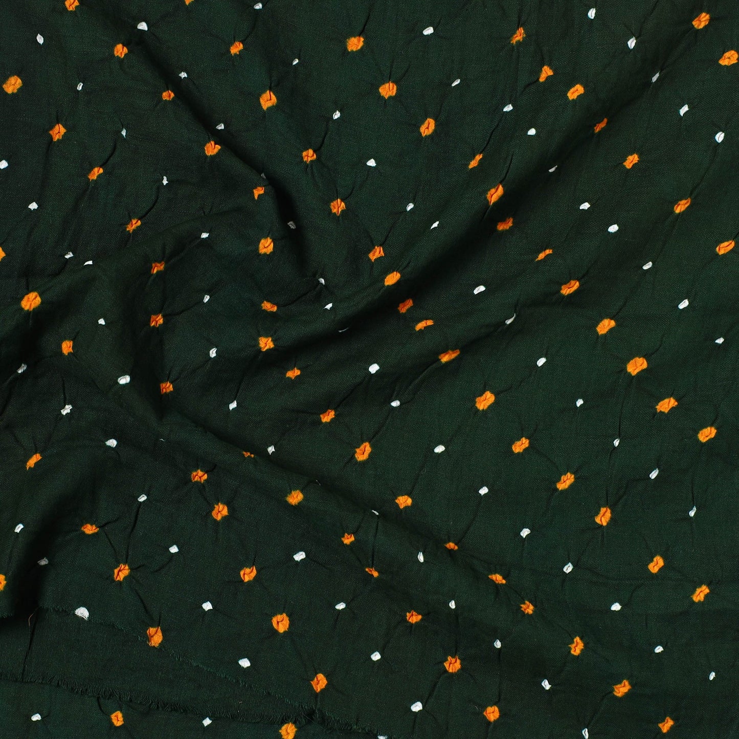 Kutch Bandhani Tie-Dye Satin Cotton Precut Fabric 69