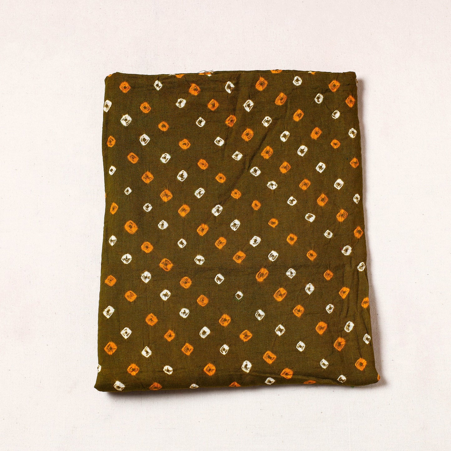 Kutch Bandhani Tie-Dye Satin Cotton Precut Fabric