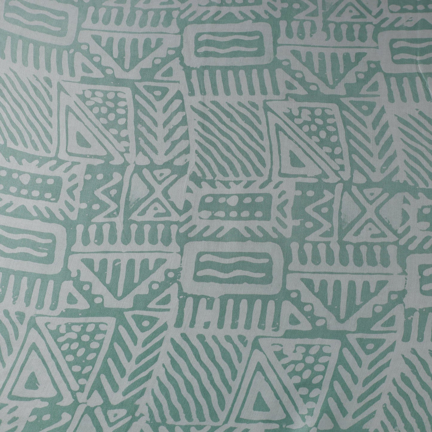 Green - Kutch Batik Print Modal Silk Fabric 07