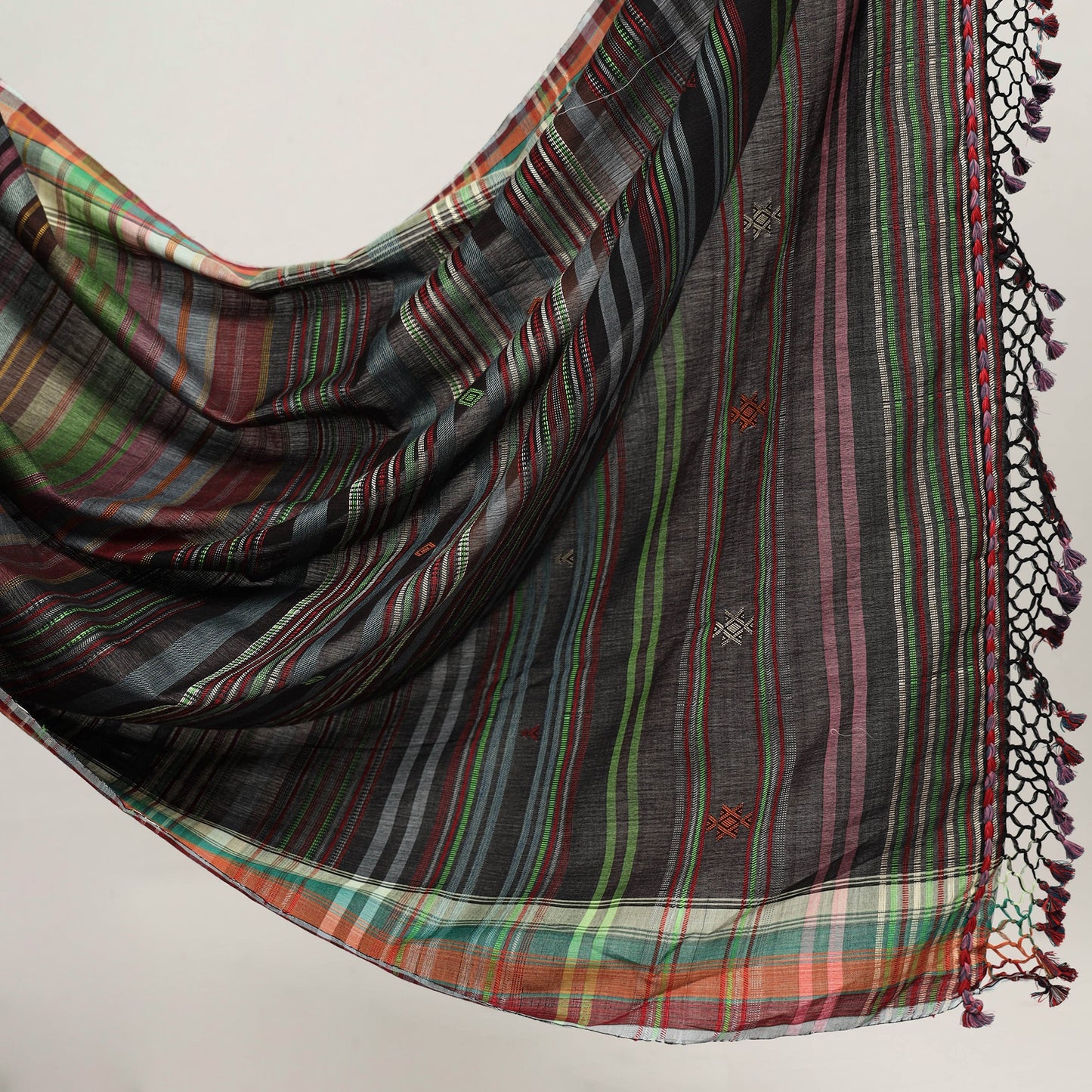 Green - Kutch Cotton Bhujodi Handloom Saree