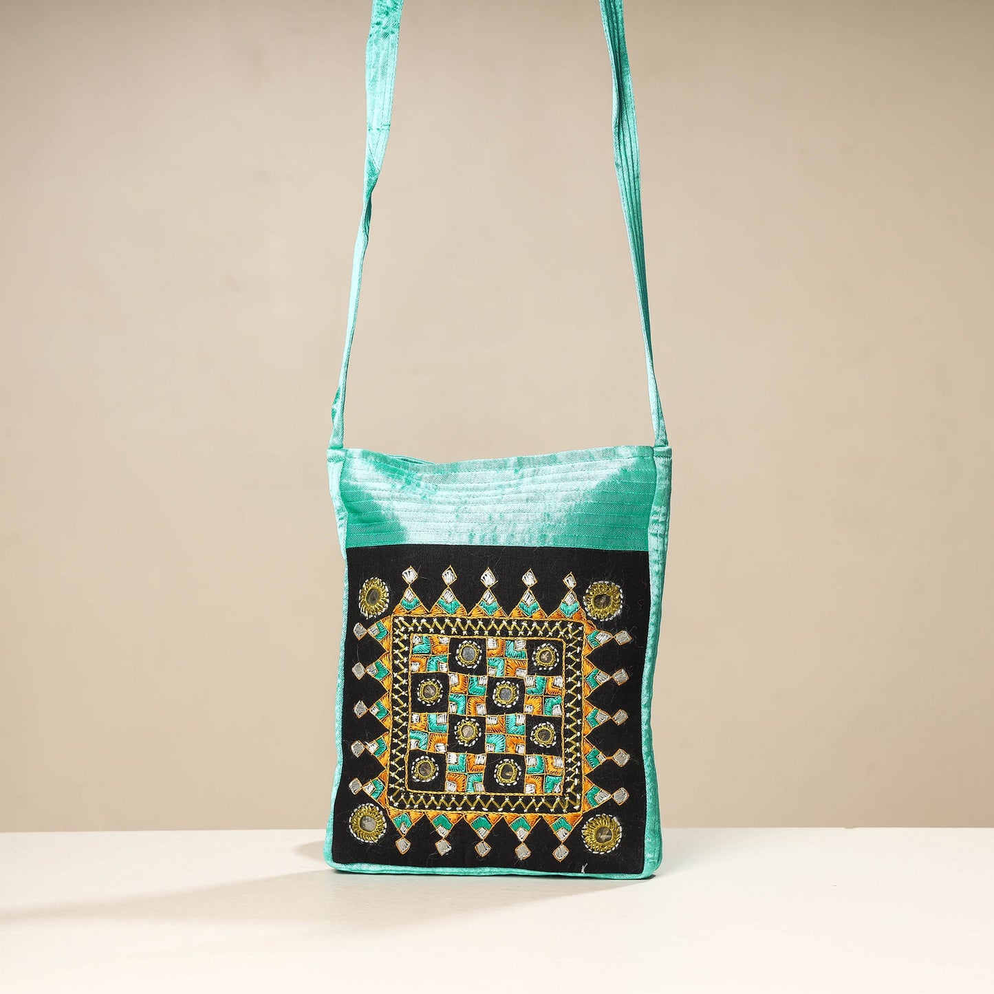 embroidery sling bag