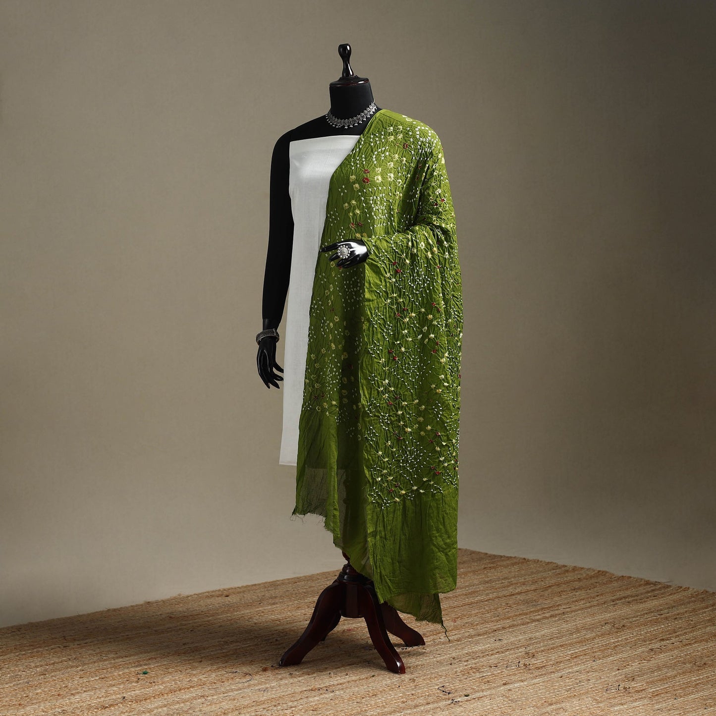 Kutch tie-dye cotton bandhani dupatta 102 - handcrafted