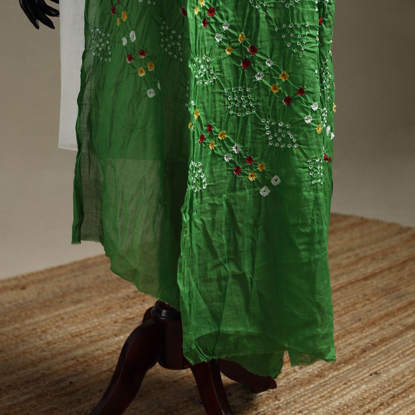 Kutch tie-dye cotton bandhani dupatta 103 - handcrafted