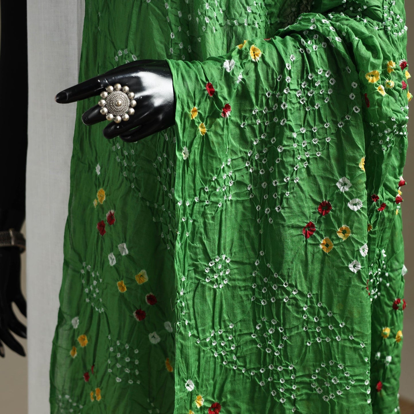 Kutch tie-dye cotton bandhani dupatta 103 - handcrafted