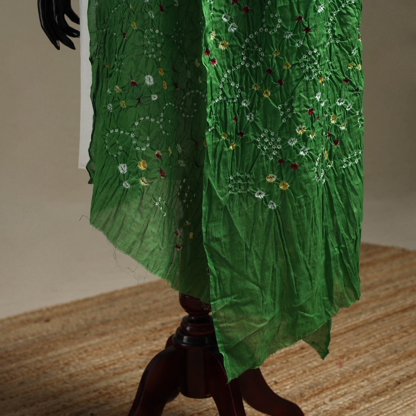 Kutch tie-dye cotton bandhani dupatta 83 - handcrafted