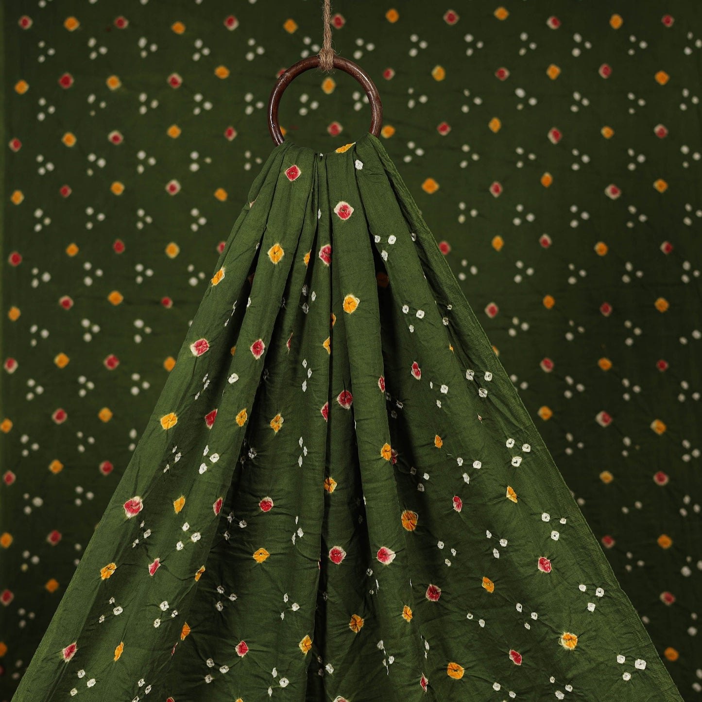 Kutch tie-dye cotton bandhani fabric 05 - handcrafted