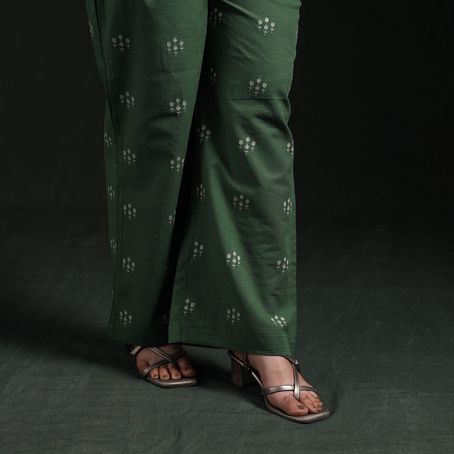 Lace work jacquard cotton co-ord set for women 03
