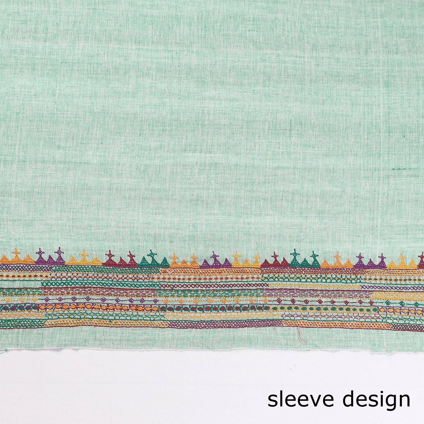 Buy Lambani Embroidery Handspun Cotton Blouse Piece