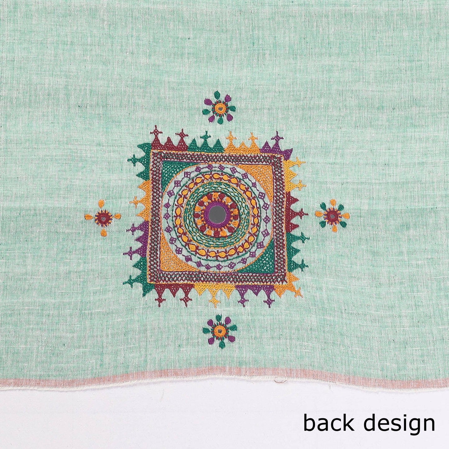 Buy Lambani Embroidery Handspun Cotton Blouse Piece