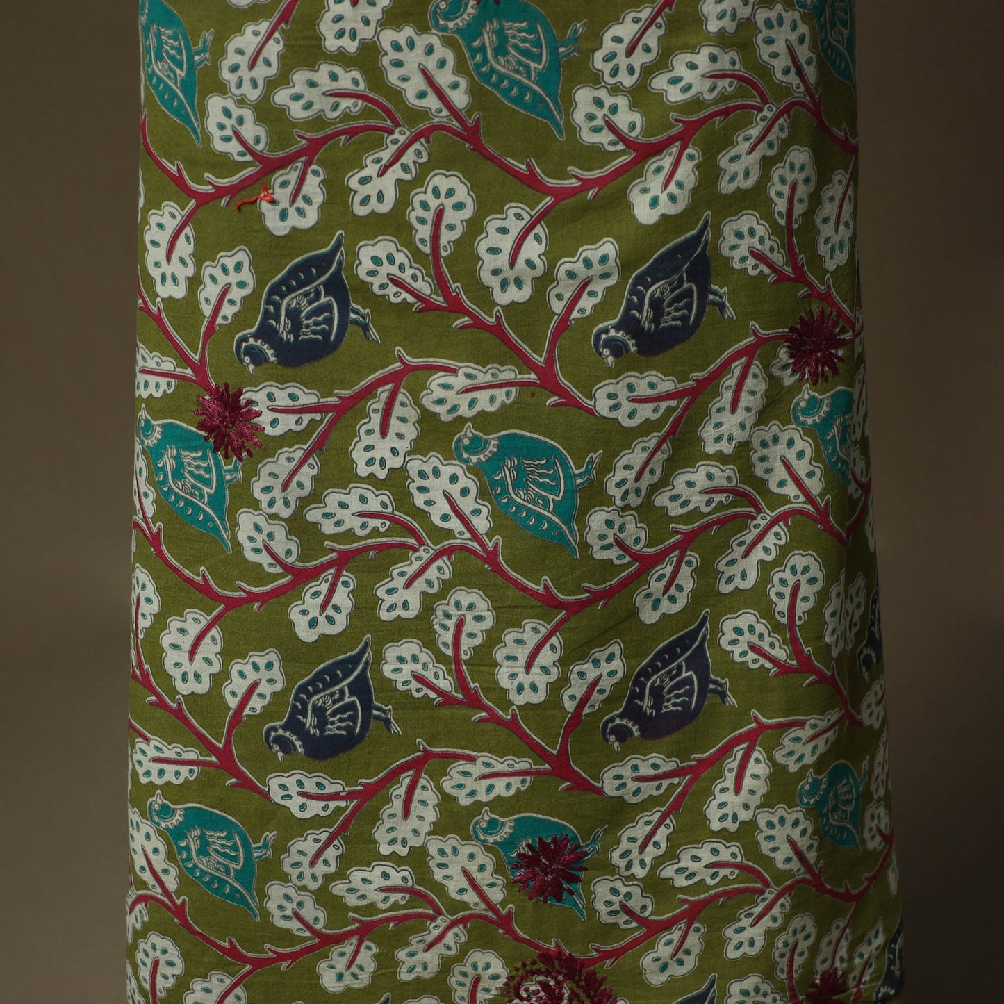 Lucknowi chikankari hand work kalamkari unstitched kurta