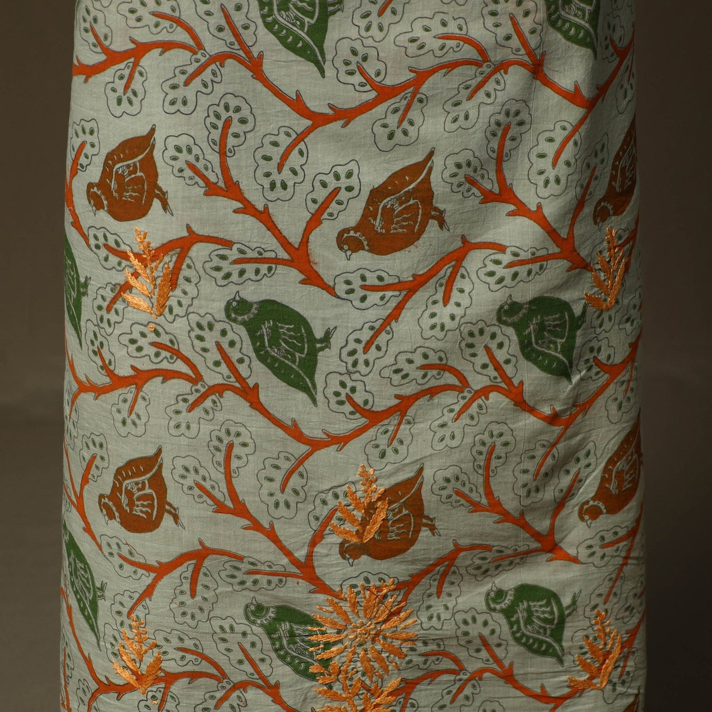Lucknowi chikankari hand work kalamkari unstitched kurta