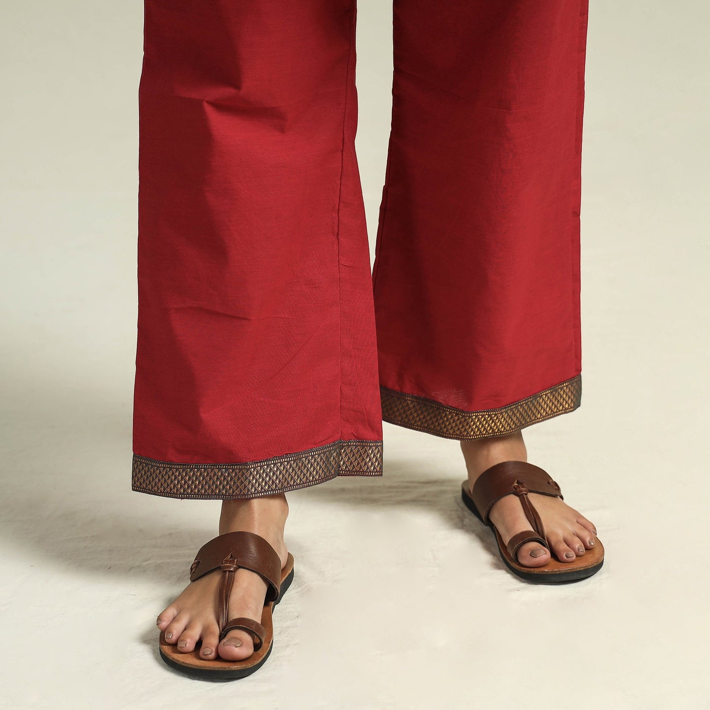 Mangalagiri Kurta with Palazzo & Dupatta Set