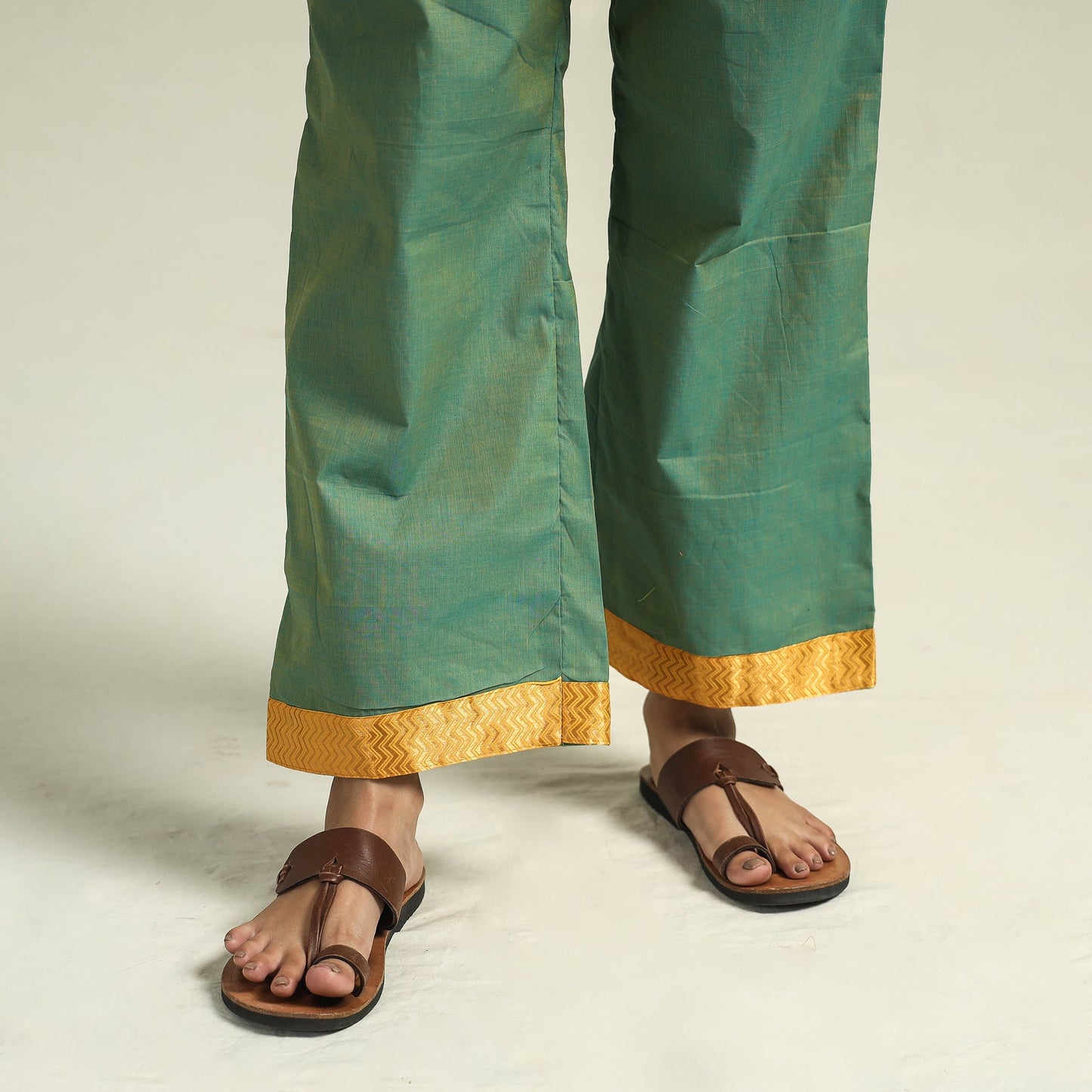 Mangalagiri Kurta with Palazzo & Dupatta Set