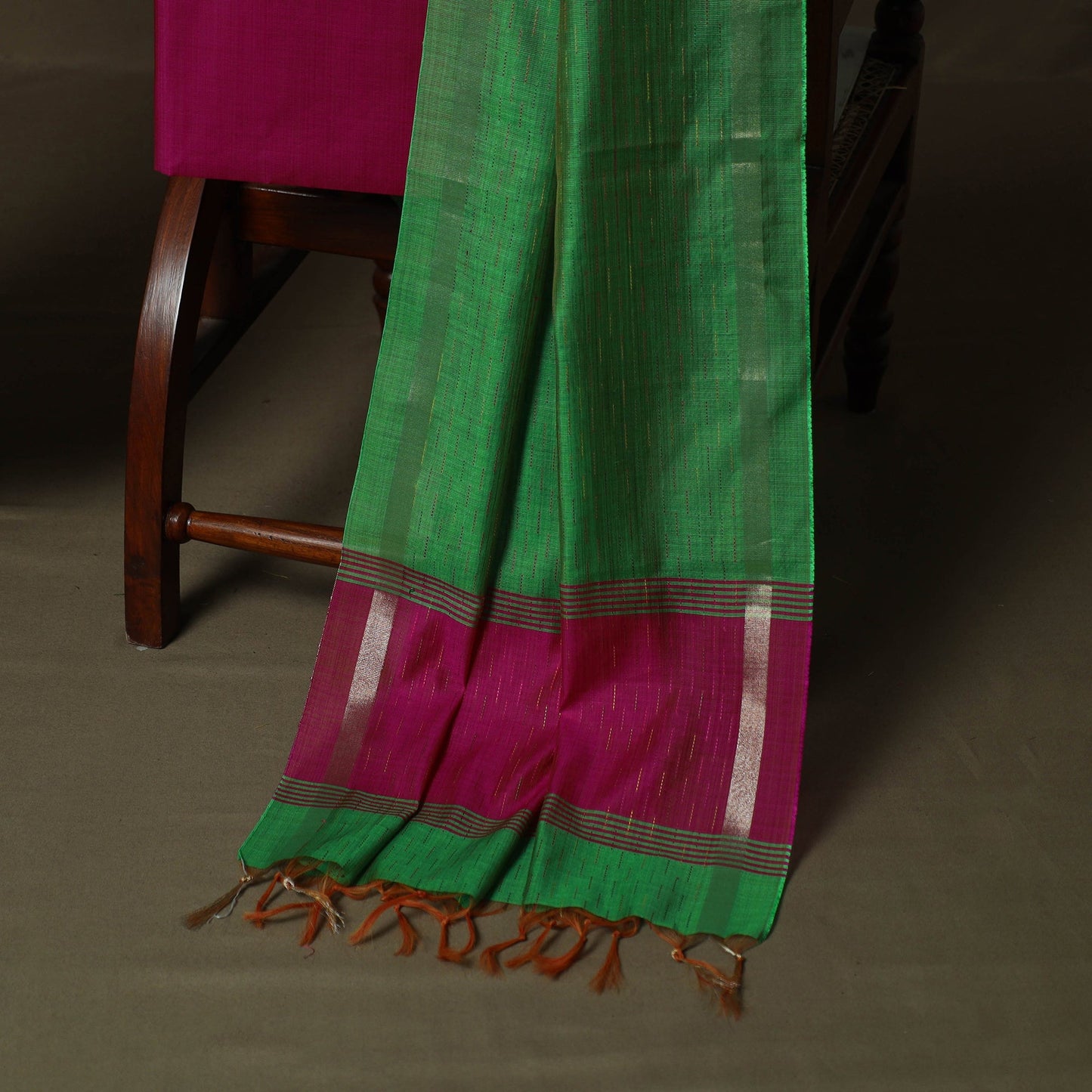 Mangalagiri silk cotton 3pc unstitched dress material