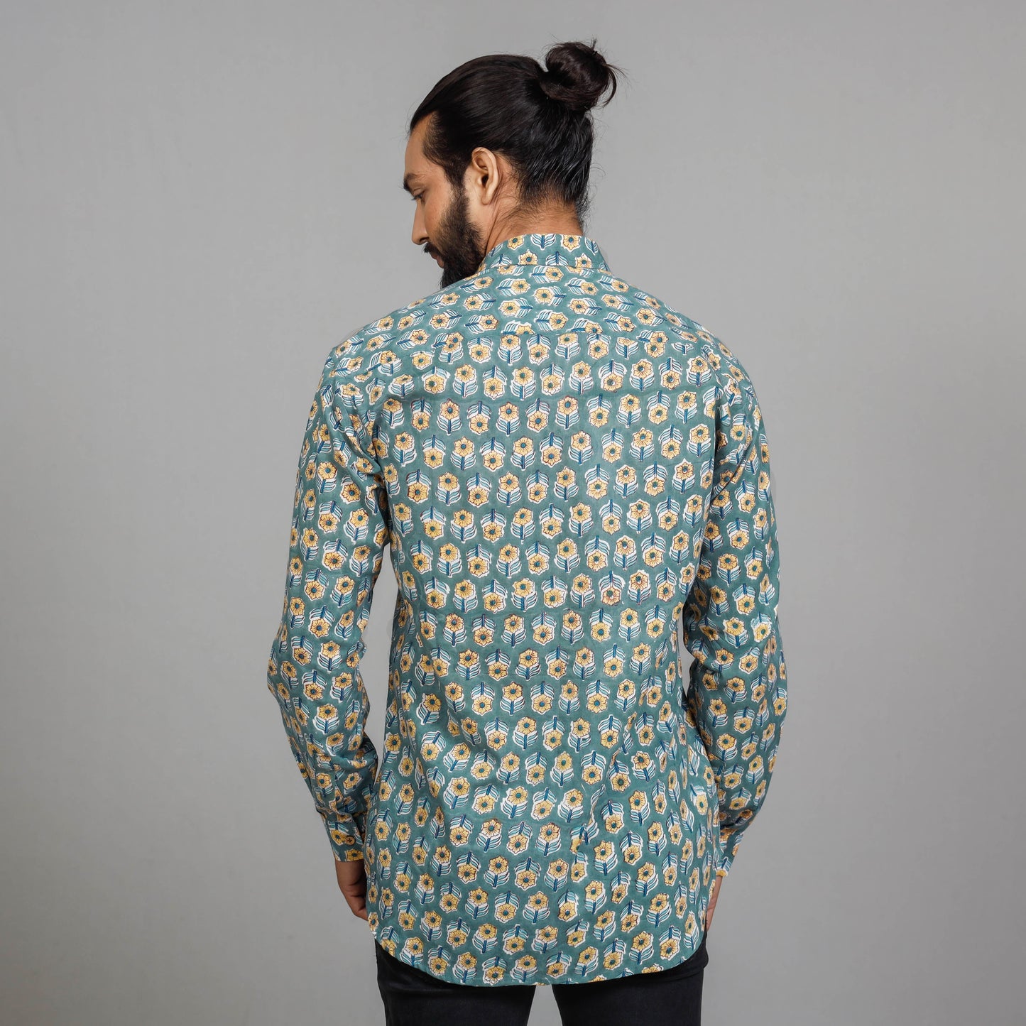 Sanganeri Block Printing Cotton Full Sleeve Shirt