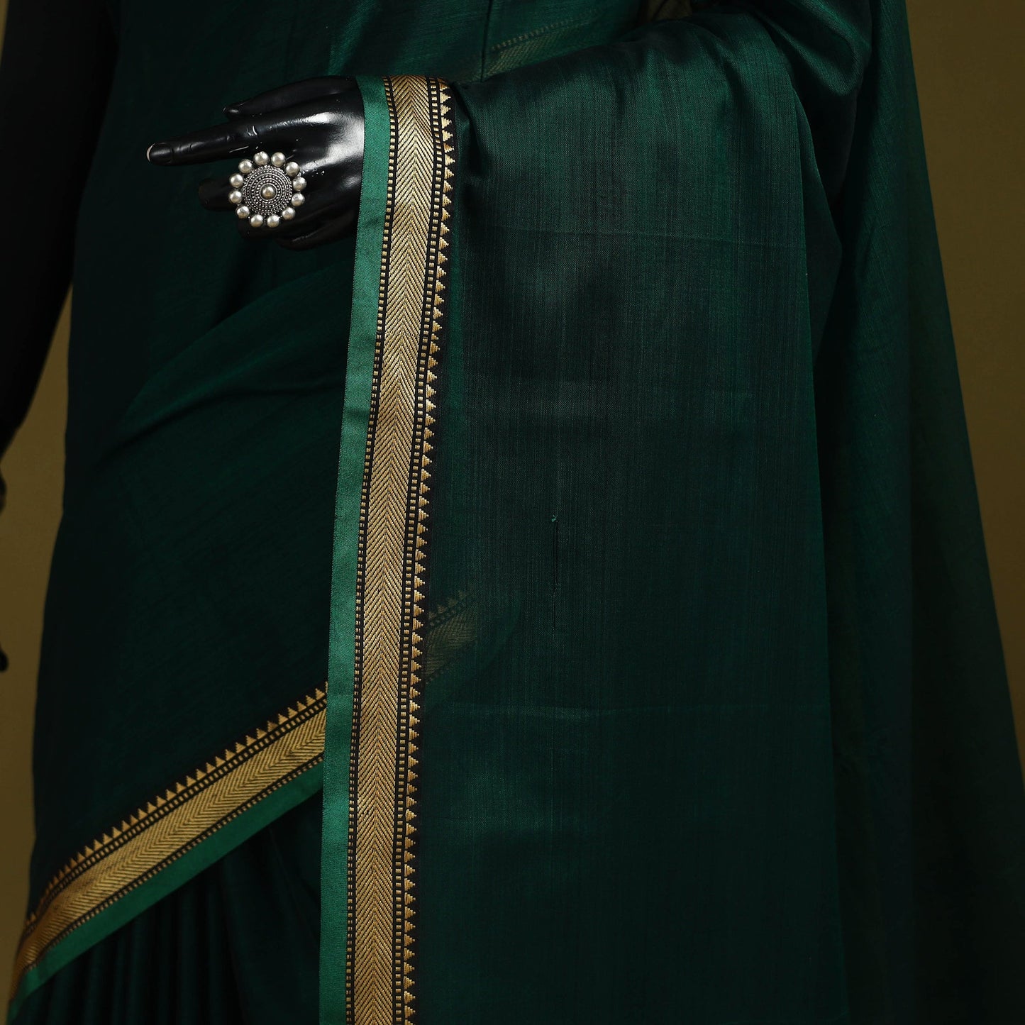 Mercerised cotton dharwad saree with thread border 03