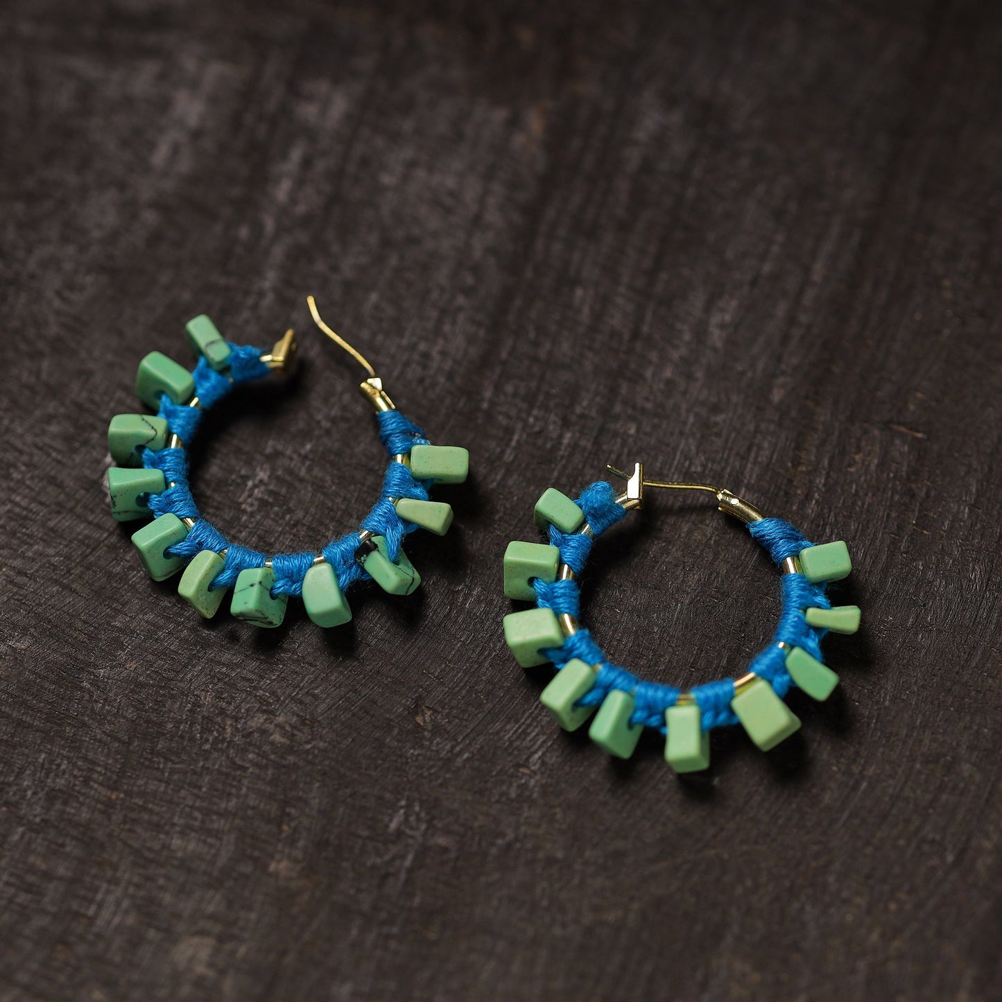 Buy Myra Handmade Thread & Stone Work Earrings 03 Online at iTokri.com