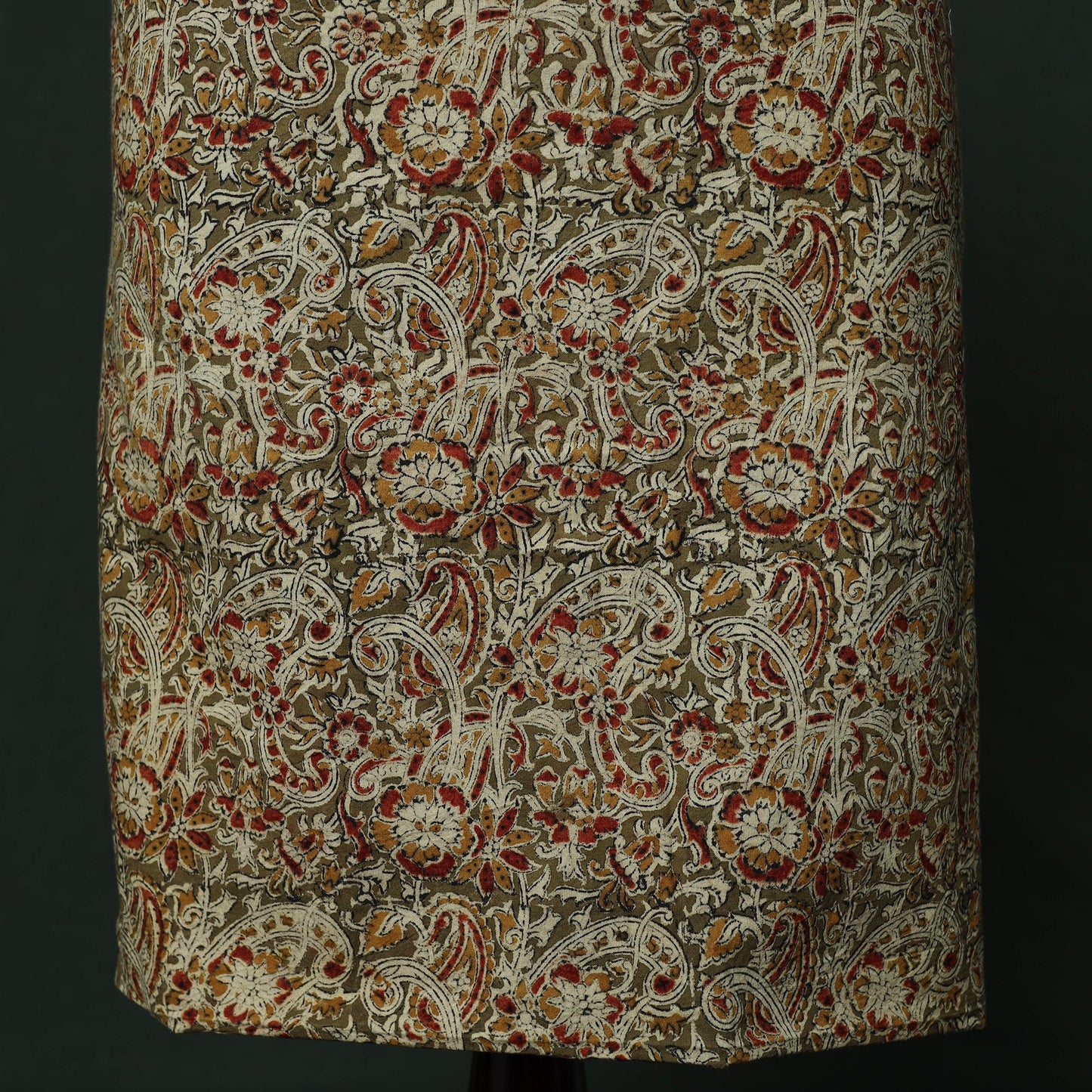 Natural dyed block print cotton pedana kalamkari 2pc