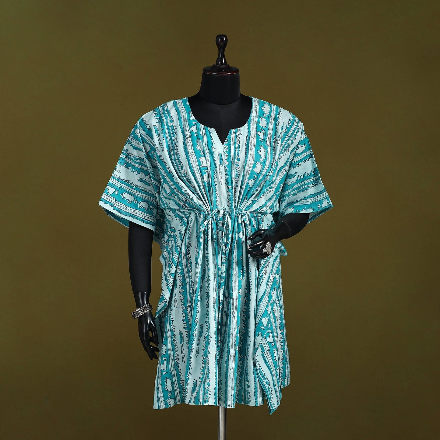 Natural dyed hand akola cotton medium kaftan 96