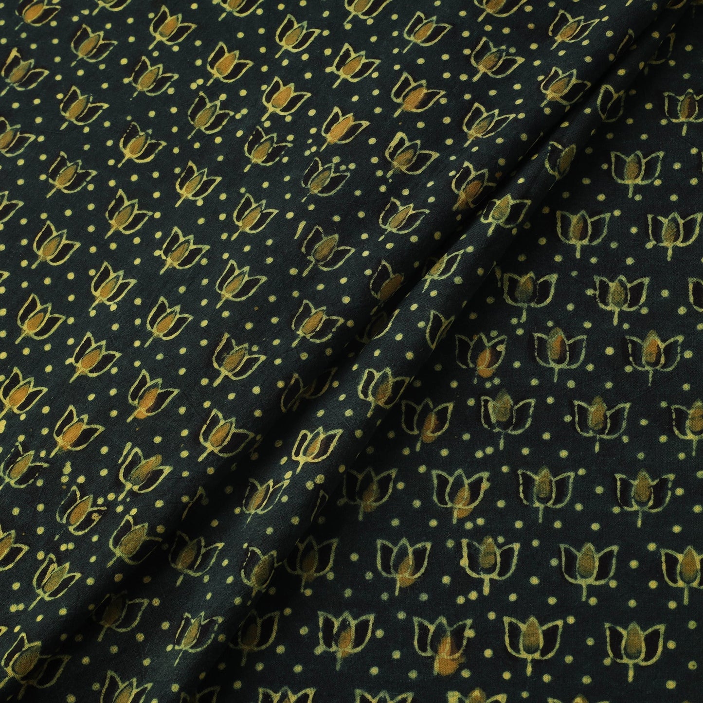 Natural dyed hand cotton fabric 22 - handcrafted