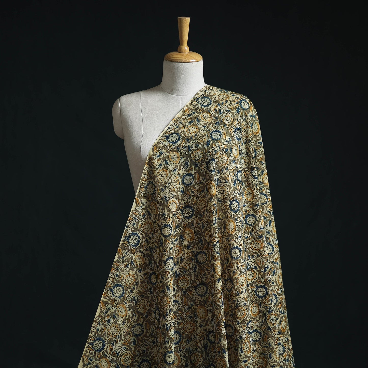Natural dyed hand block print pure mul cotton pedana