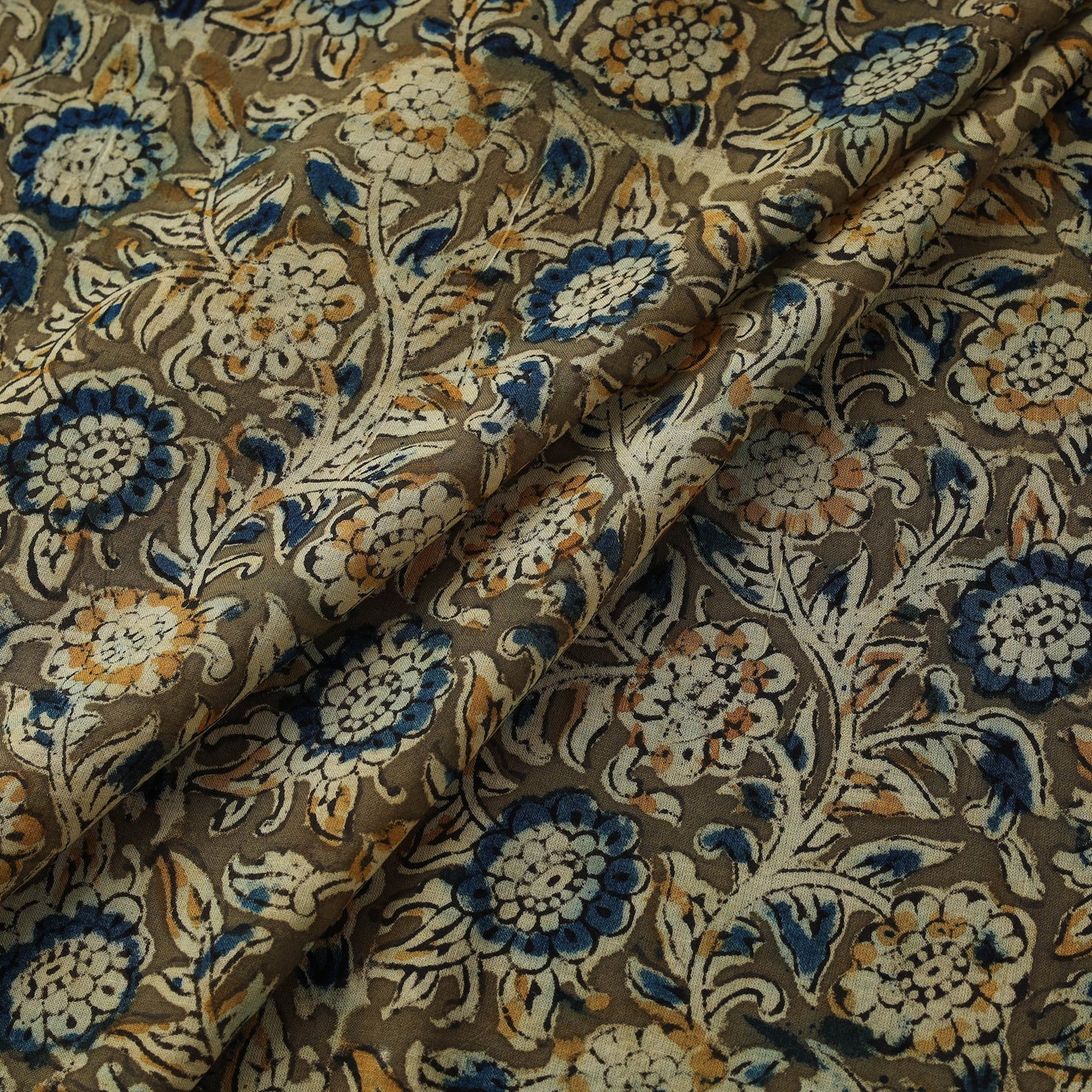 Natural dyed hand block print pure mul cotton pedana
