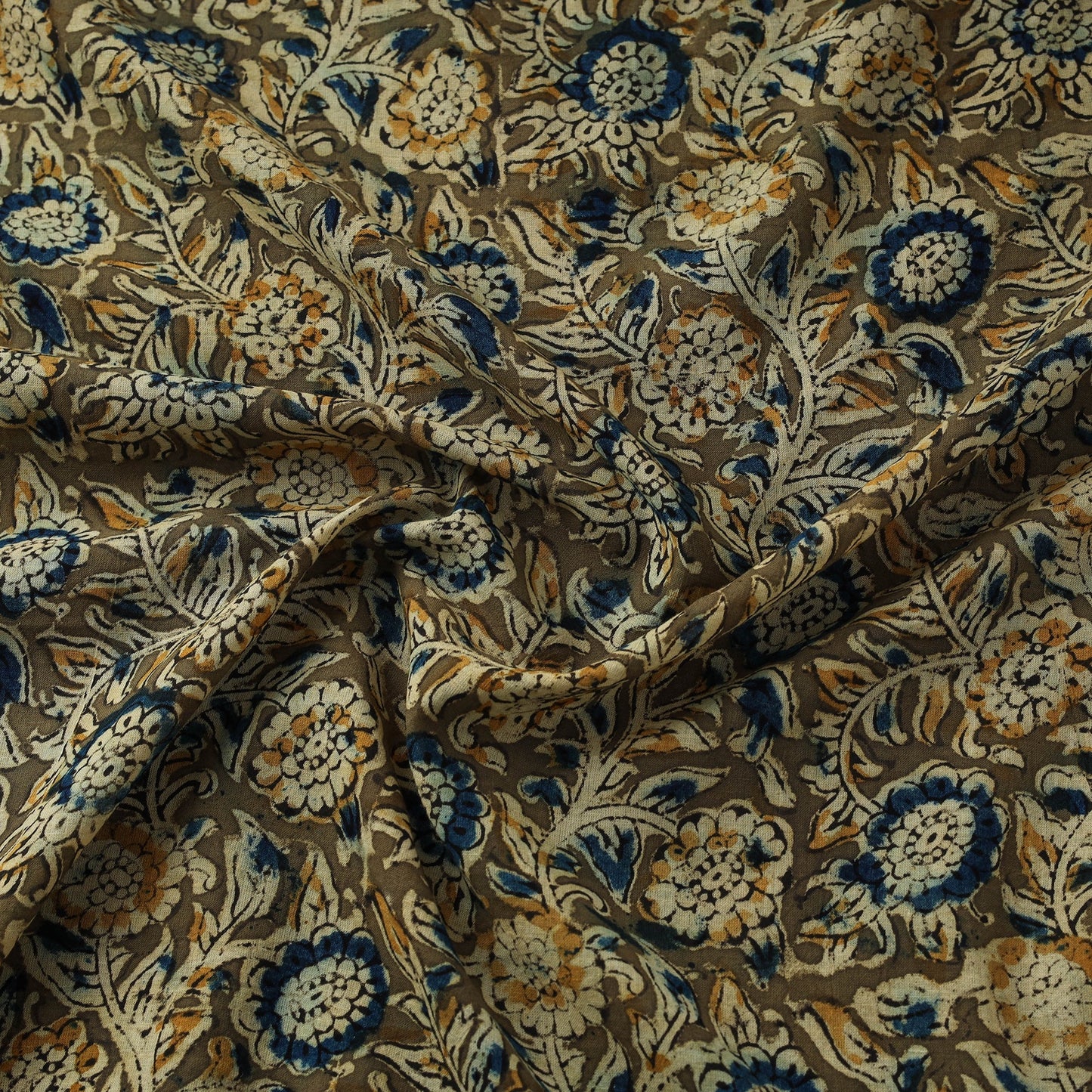 Natural dyed hand block print pure mul cotton pedana