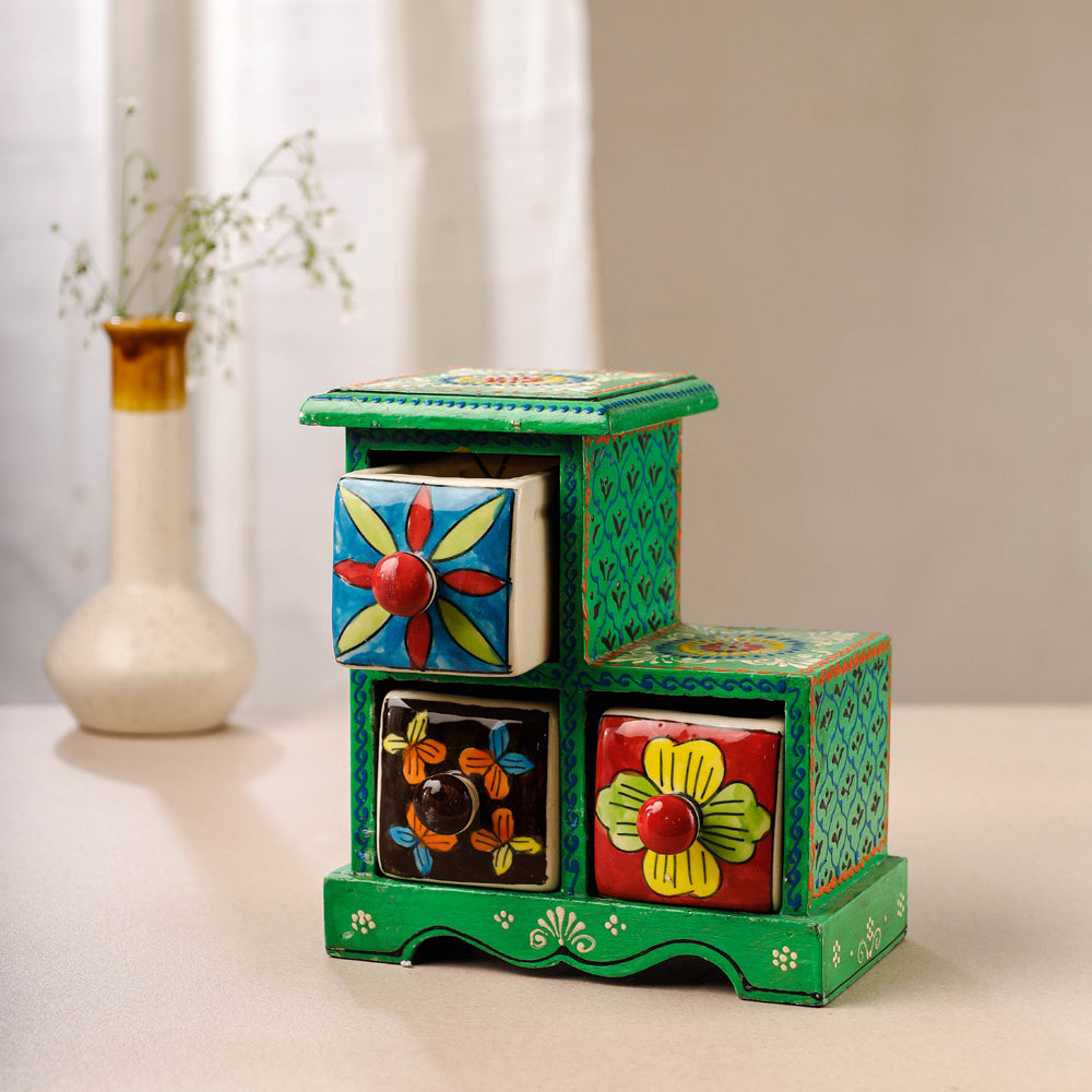 wooden cases ceramic drawer