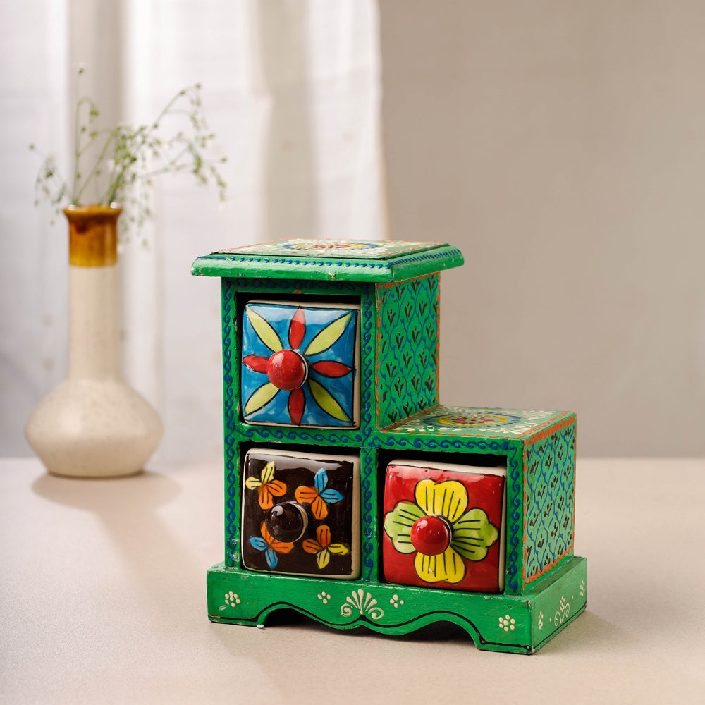 wooden cases ceramic drawer